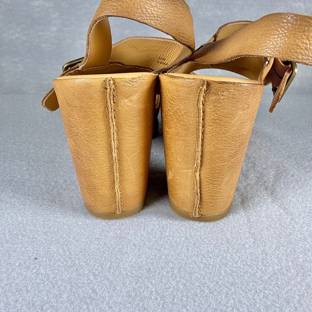 Kork Ease San Carlos platform sandals - tan natural sling back heels size 10M - Picture 4 of 9